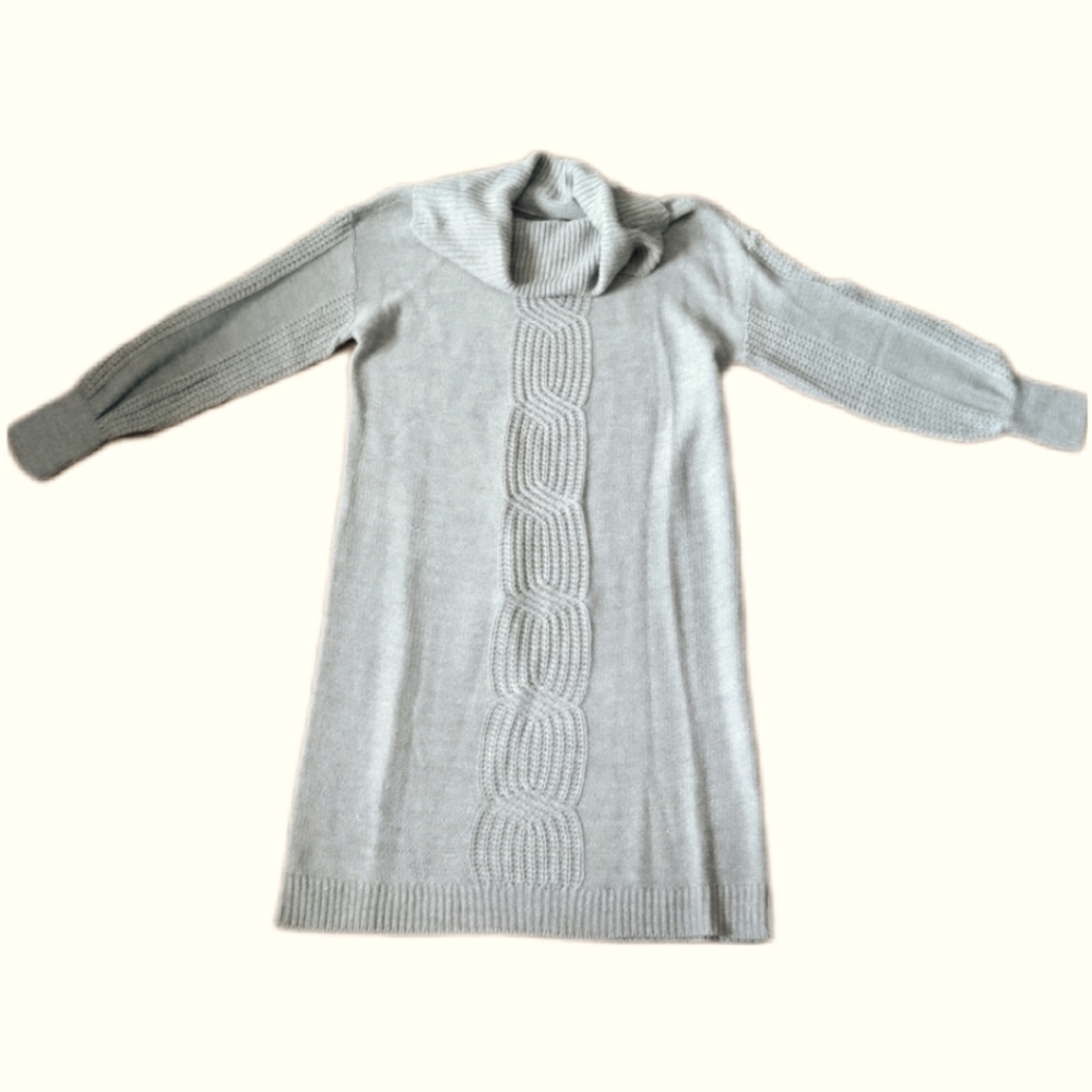 Suzy Shier dress tricot gray medium